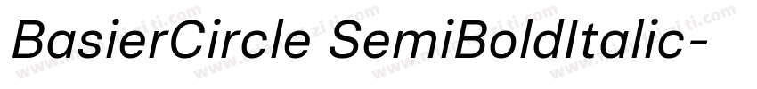 BasierCircle SemiBoldItalic字体转换